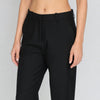 Slim Fit Solid Mid Rise Trousers