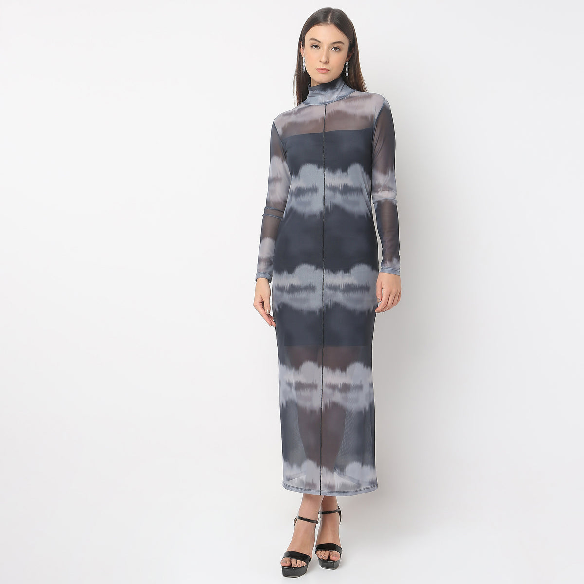 Regular Fit Printed Dress