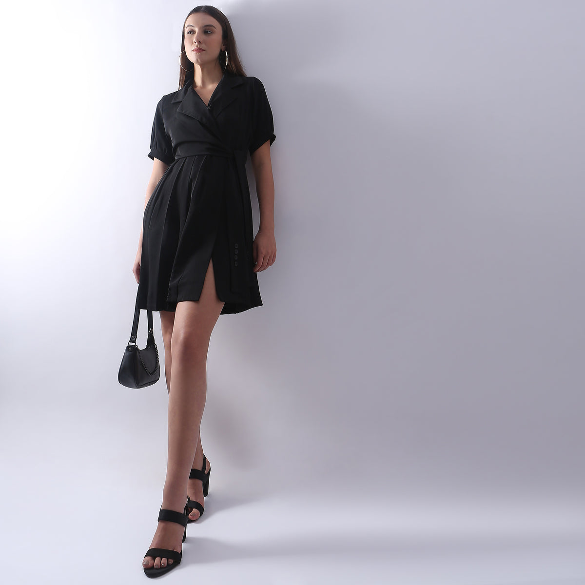 Regular Fit Solid Dress