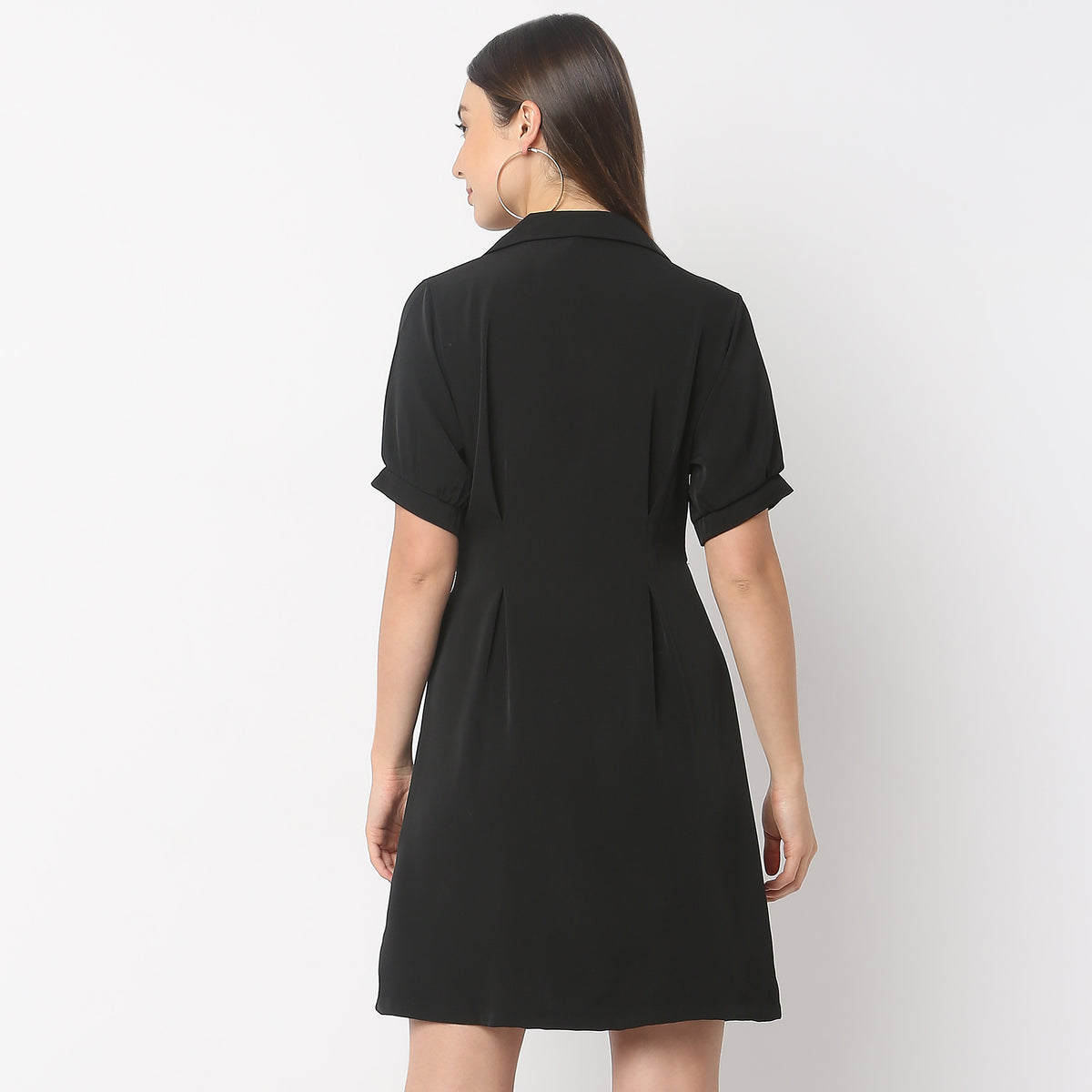 Regular Fit Solid Dress