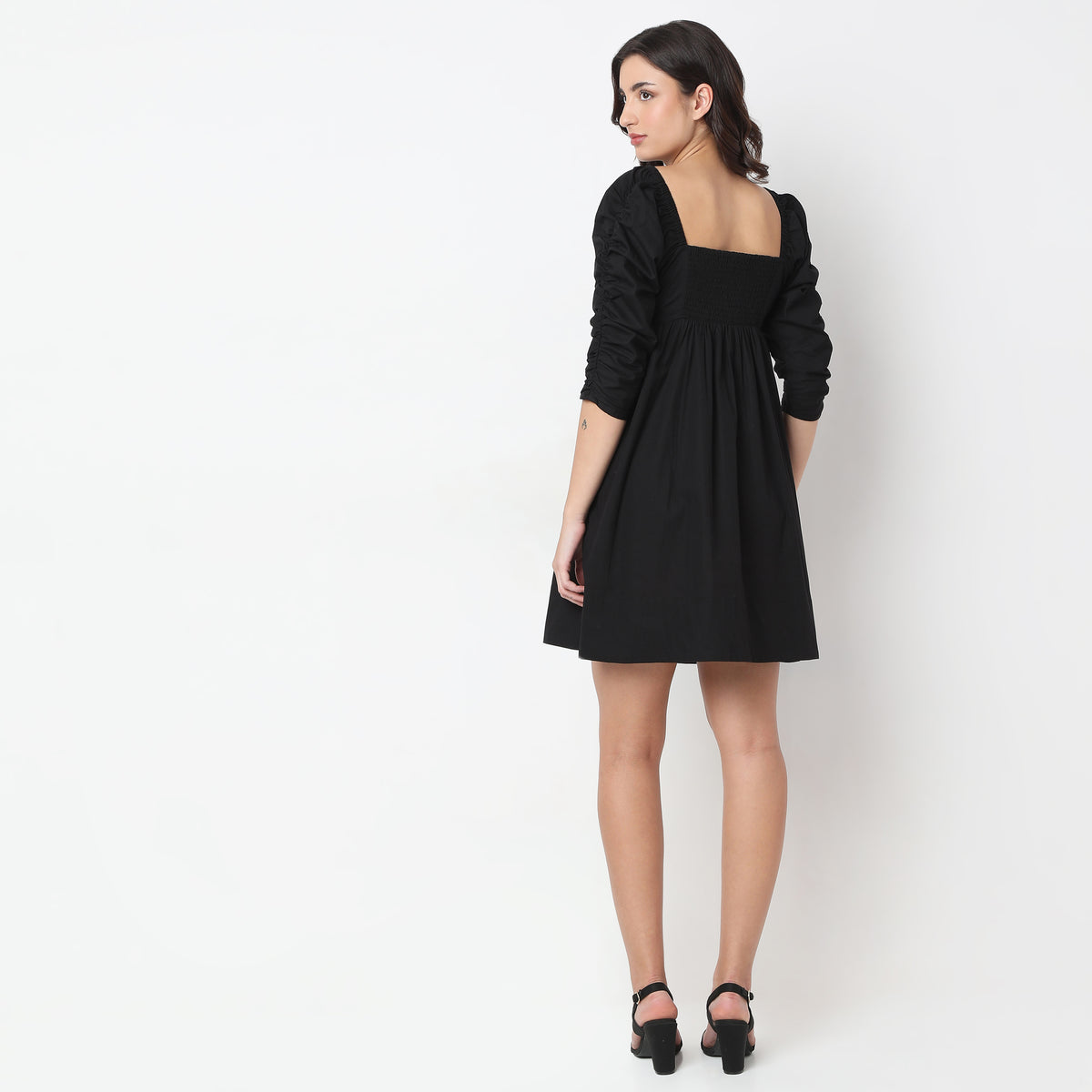 Regular Fit Solid Dress