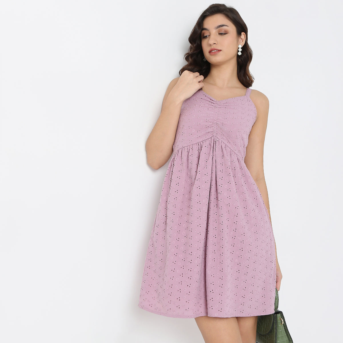 Regular Fit Solid Dress