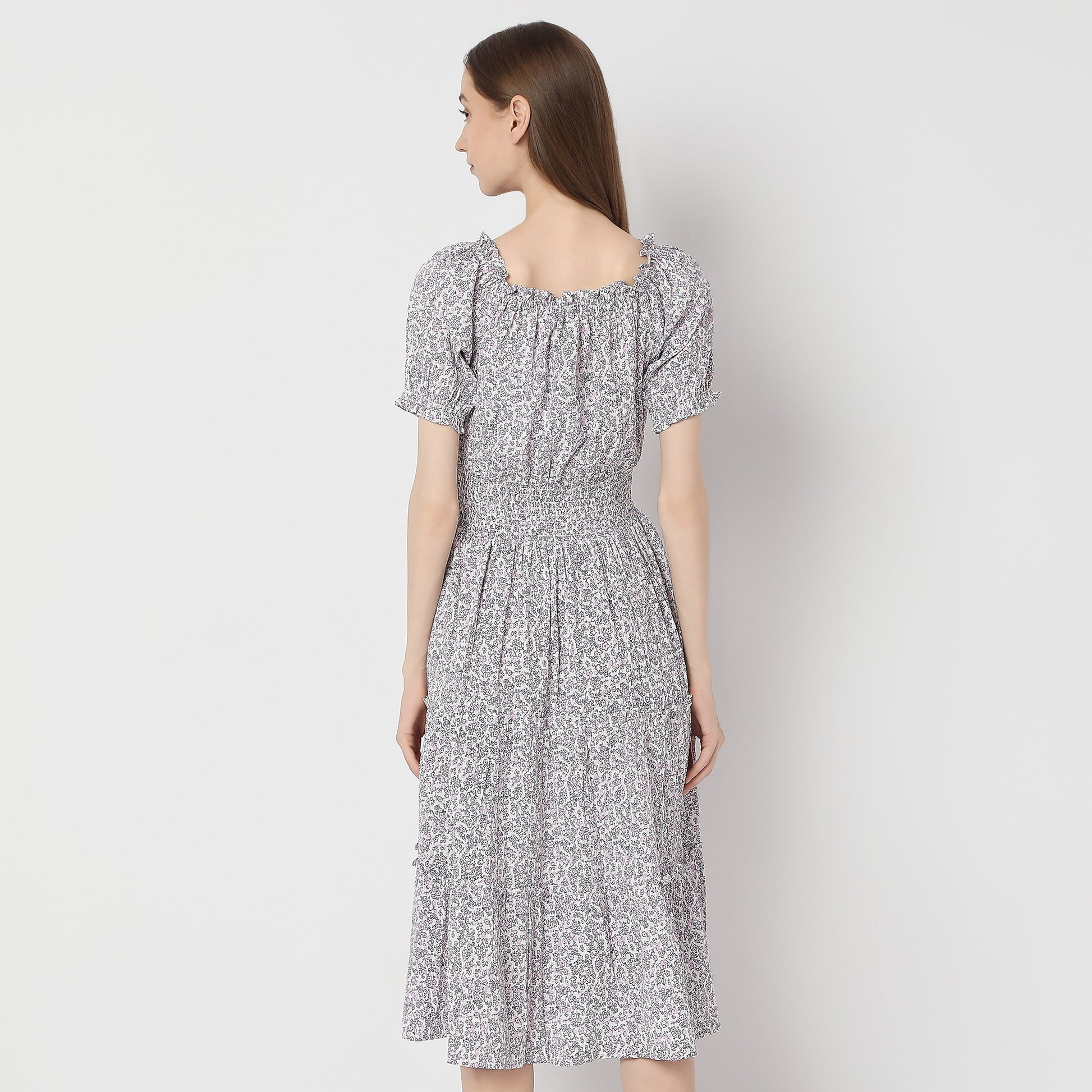 Slim Fit Printed Dress