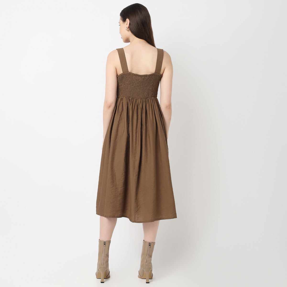 Betty Layered Maxi Dress With Ruching Detail