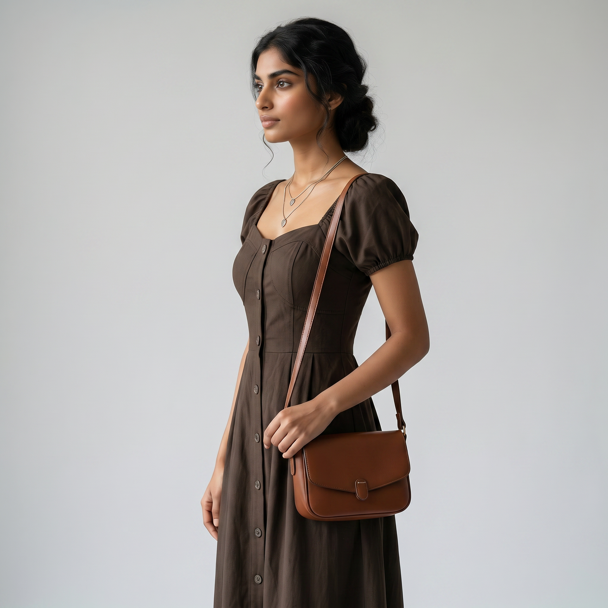 Solid Flared Dress