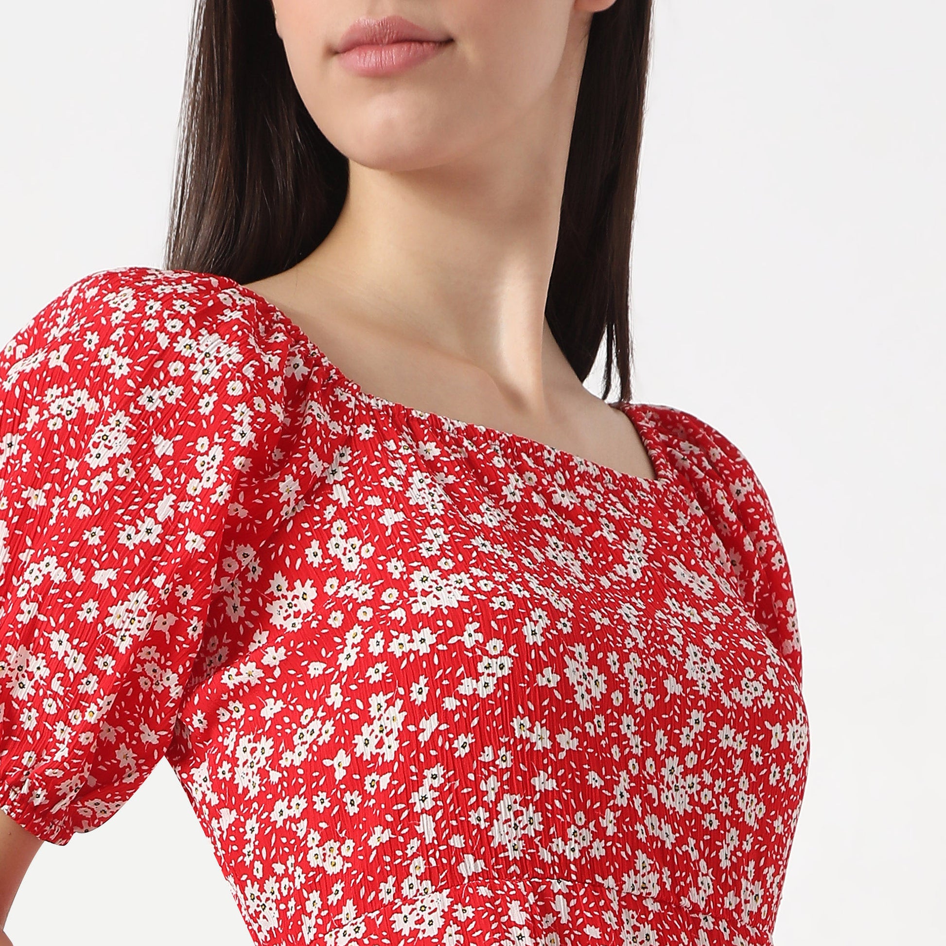 Flare Fit Printed Dress