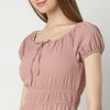 Flare Fit Solid Knee Length Dress