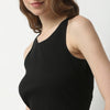 Slim Fit Solid Round Neck Dress
