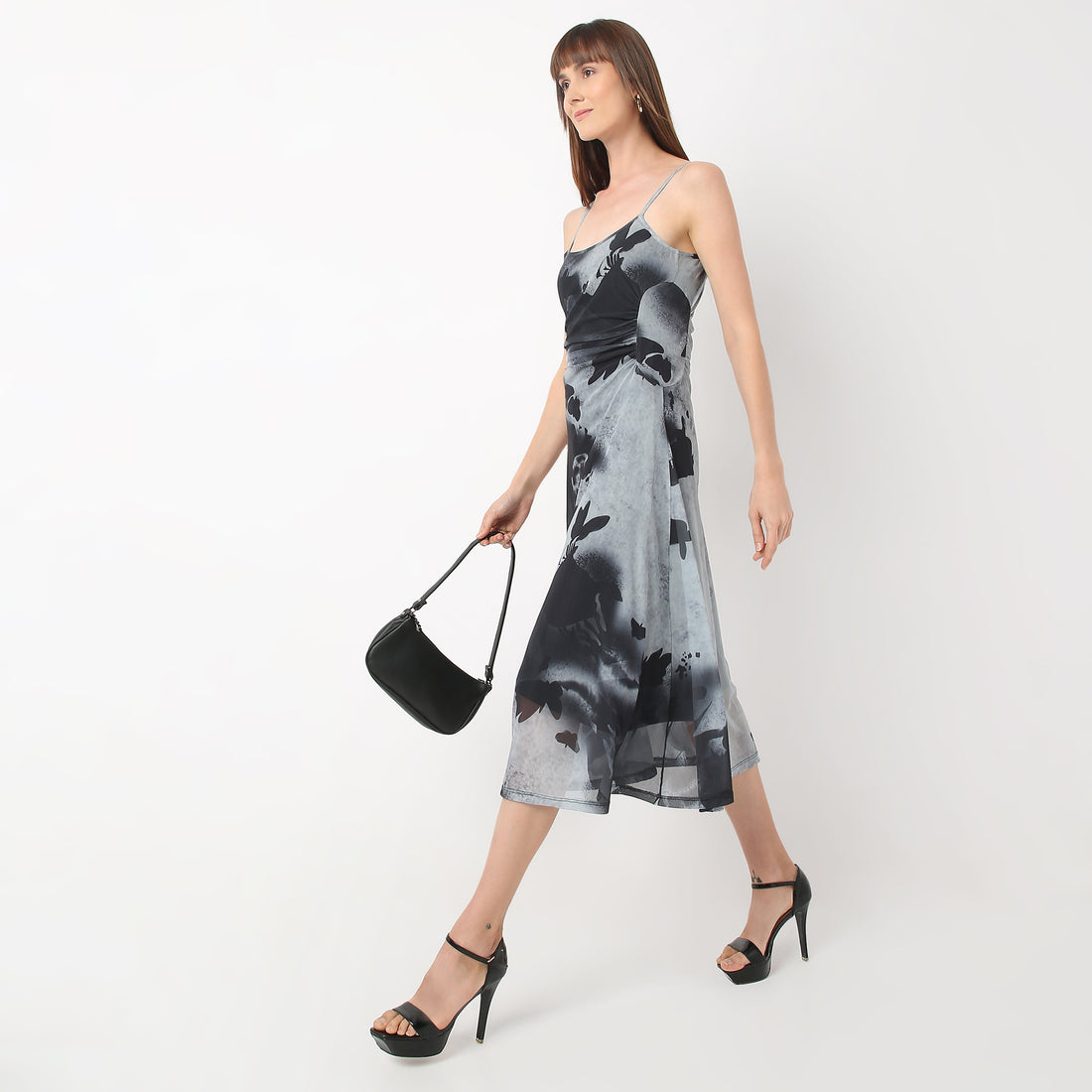 Flare Fit Printed Trendy Dress