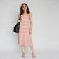 Polyester Spandex Structured Sleeveless Dress