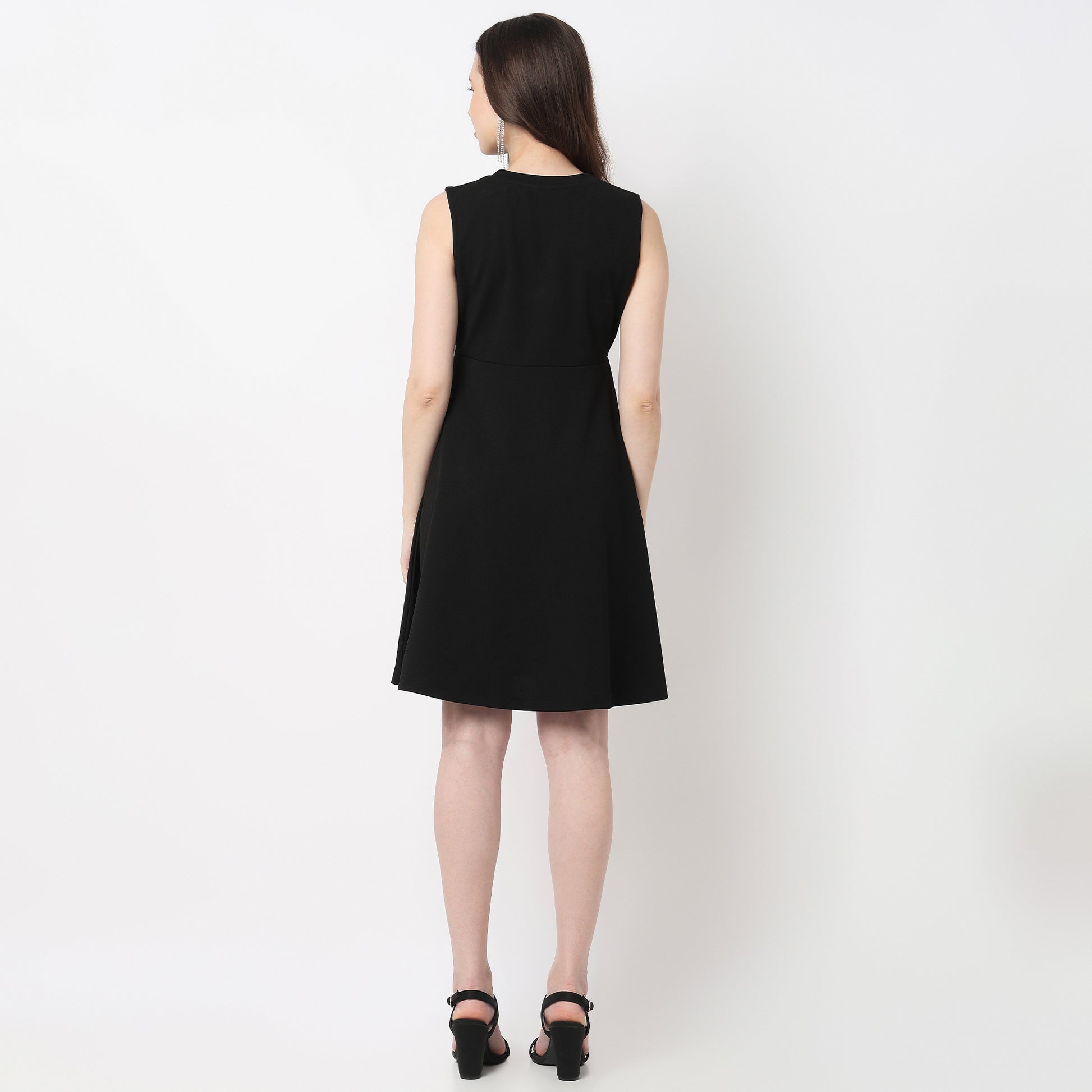 A Line Betty Dress With Bow Detail