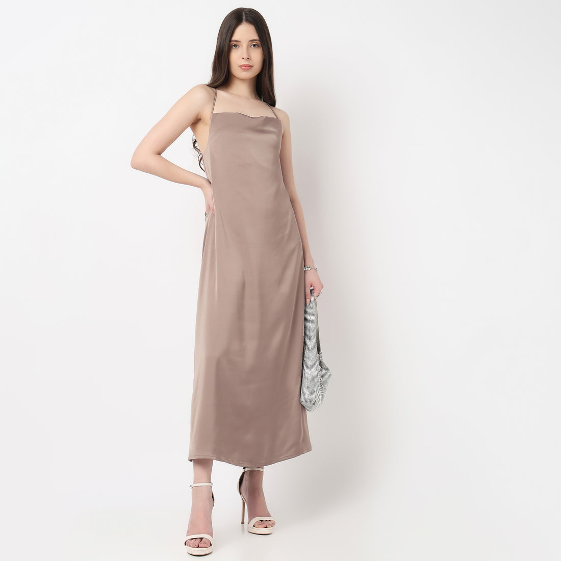 Cowl Neck Maxi Betty Dress
