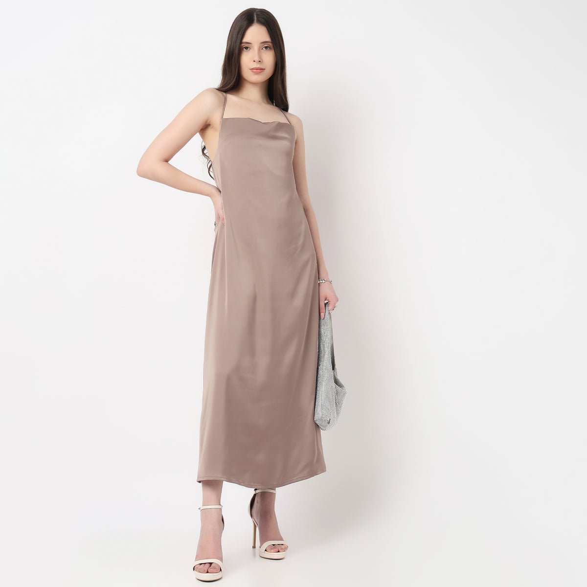 Cowl Neck Maxi Betty Dress