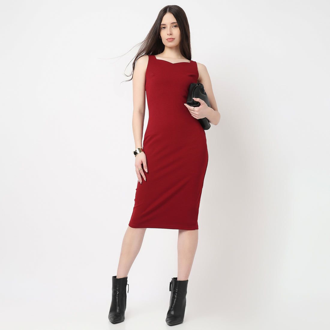 Fitted Betty Dress With Sweetheart Neckline
