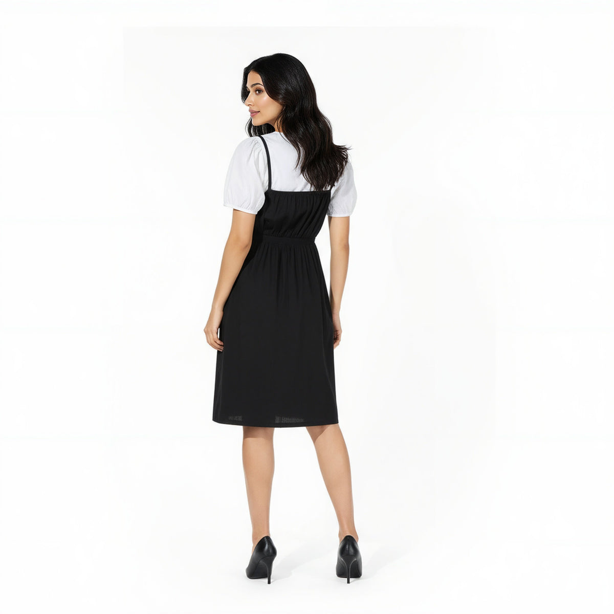 Cotton Betty Dress With Metal Zipper