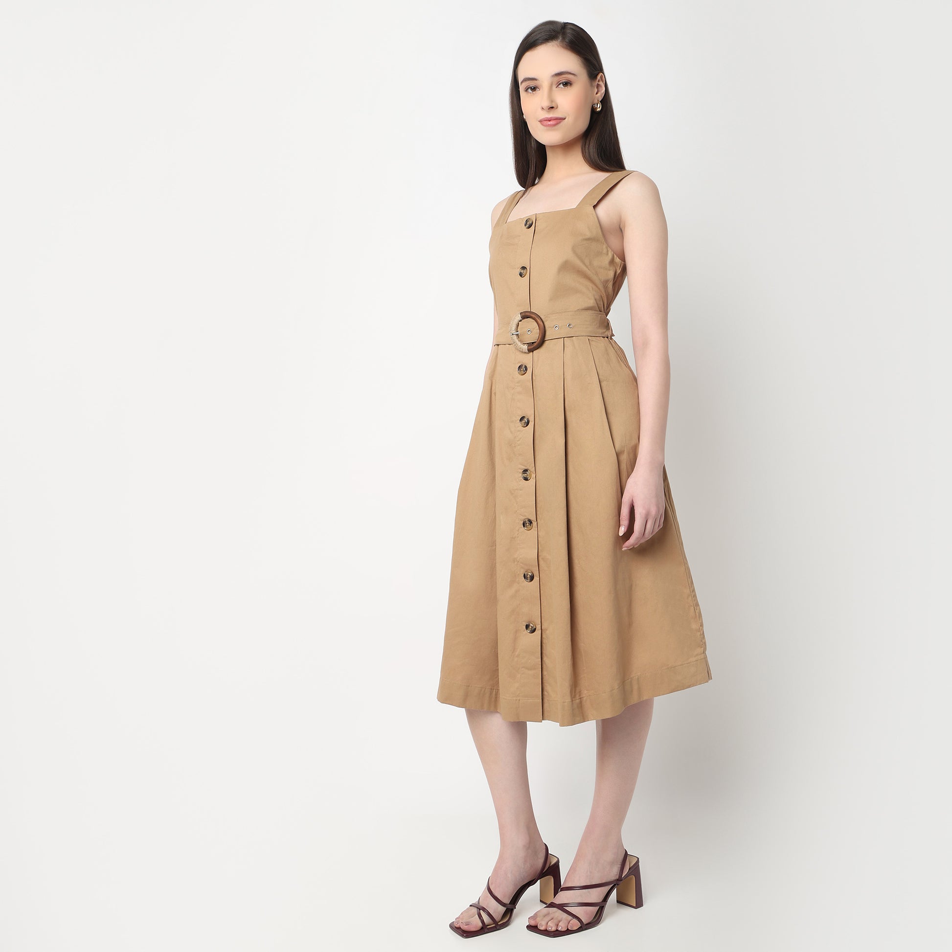 Midi Betty Dress With A Belt