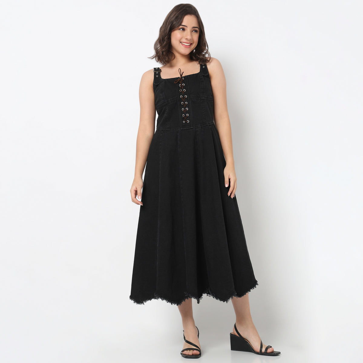 Cotton Flared Dress