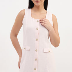 Sleeveless Textured Dress