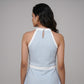 Halter Neck Sleeveless Flared Dress