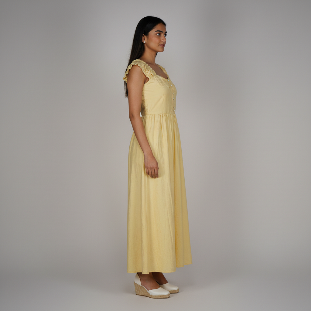 Solid Flared Betty Dress