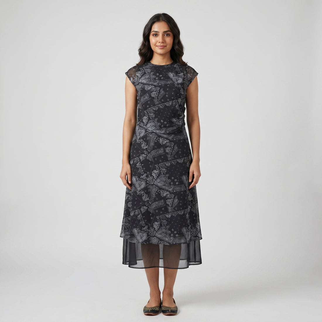 Printed Flared Dress