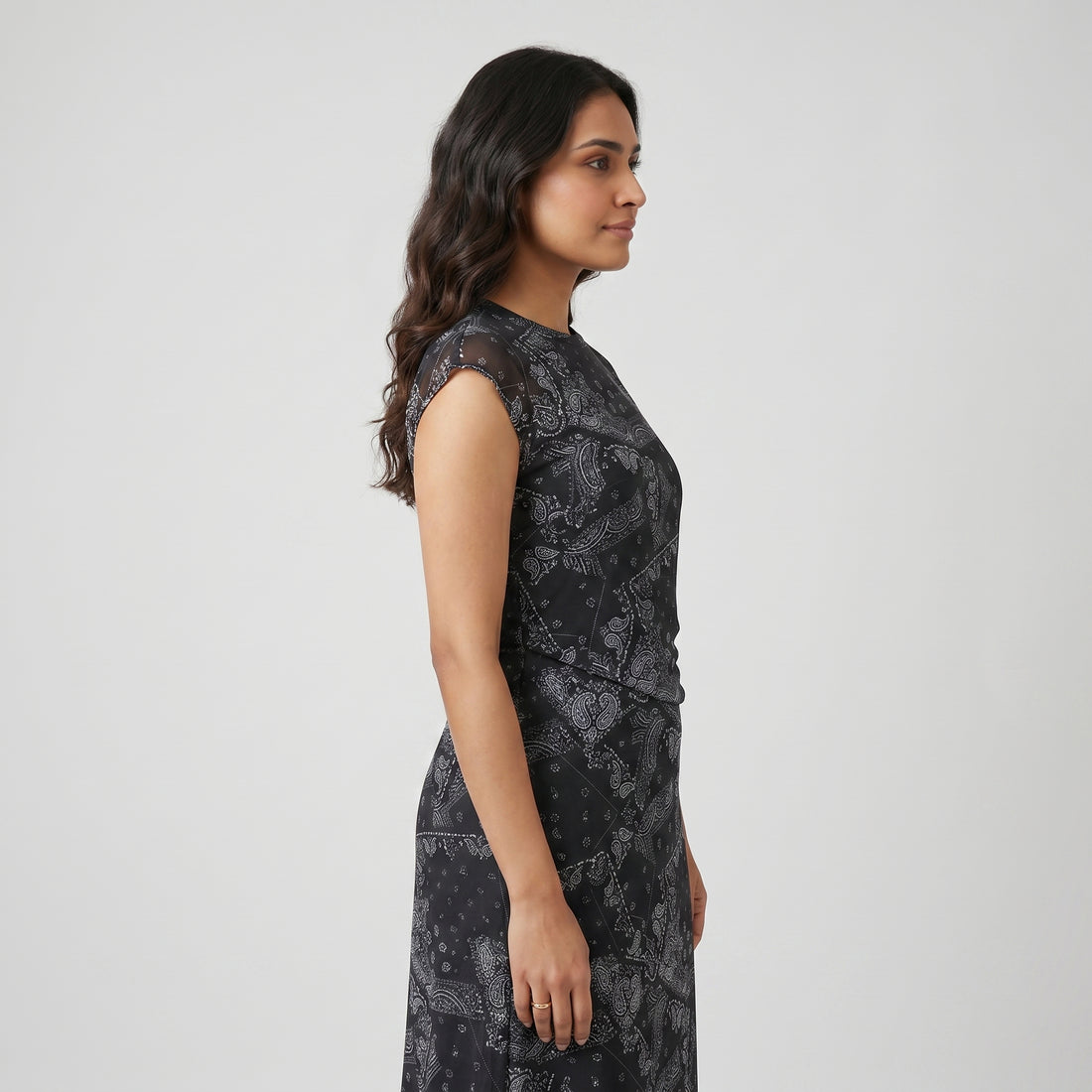 Printed Flared Dress