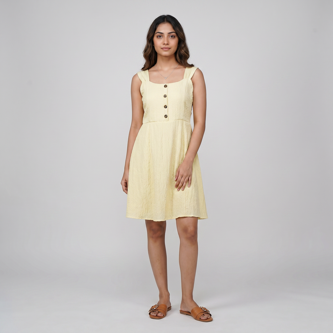 Sleeveless Flared Dress
