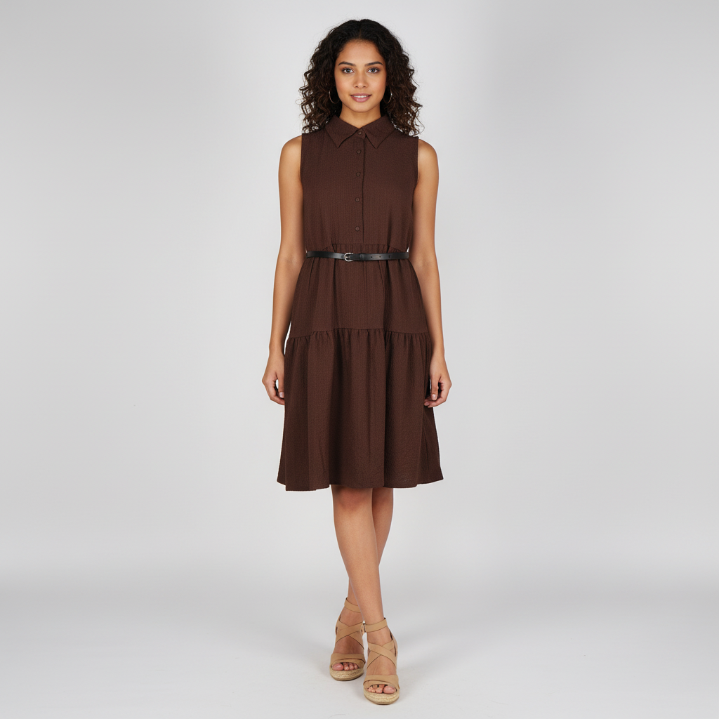 Solid Flared Betty Dress