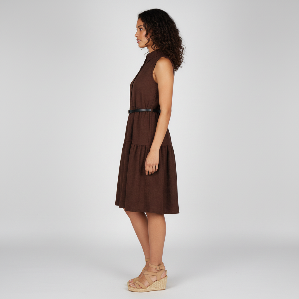 Solid Flared Betty Dress