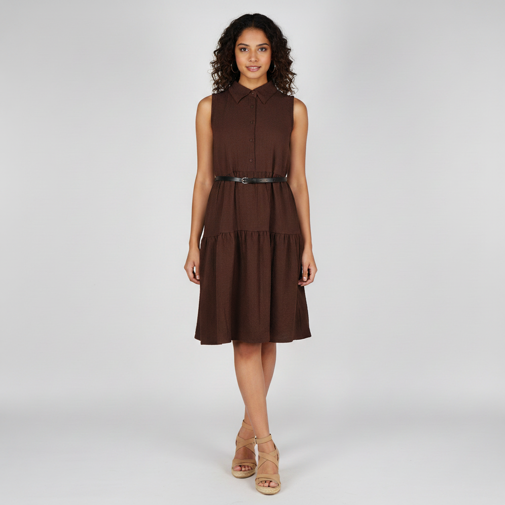 Solid Flared Betty Dress