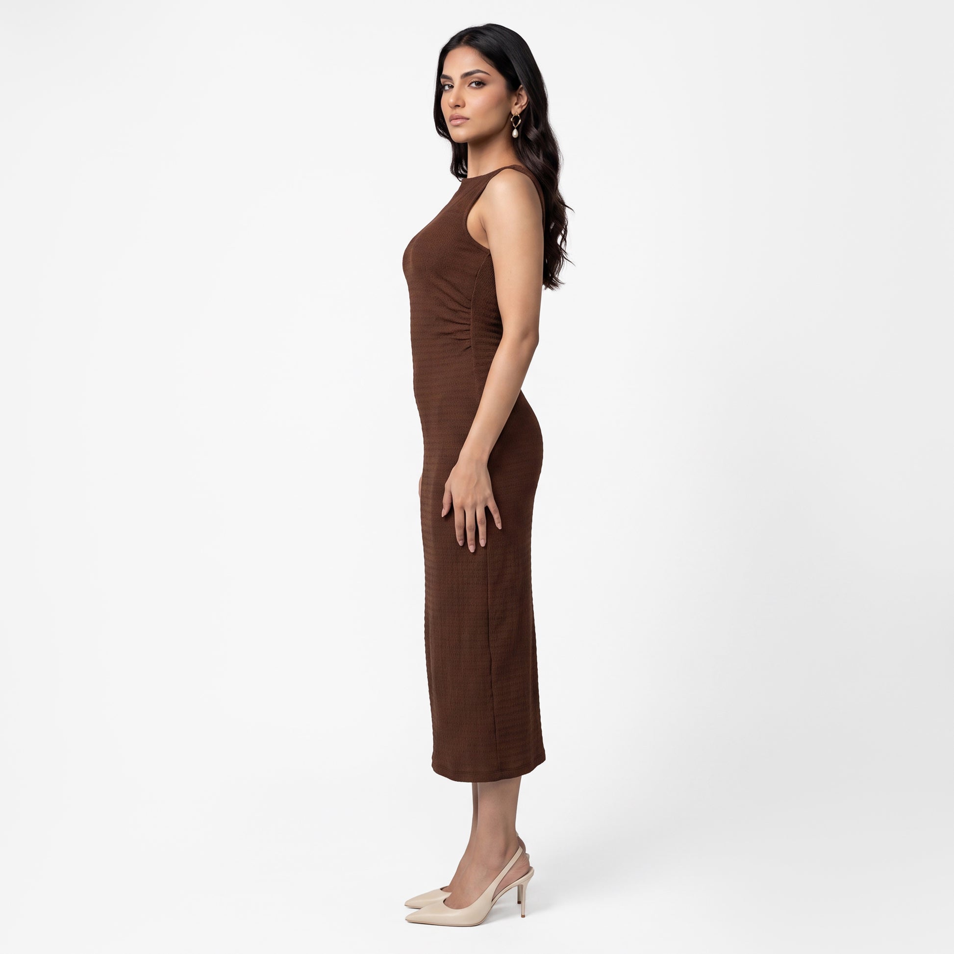 Boat Neck Slim Fit Dress