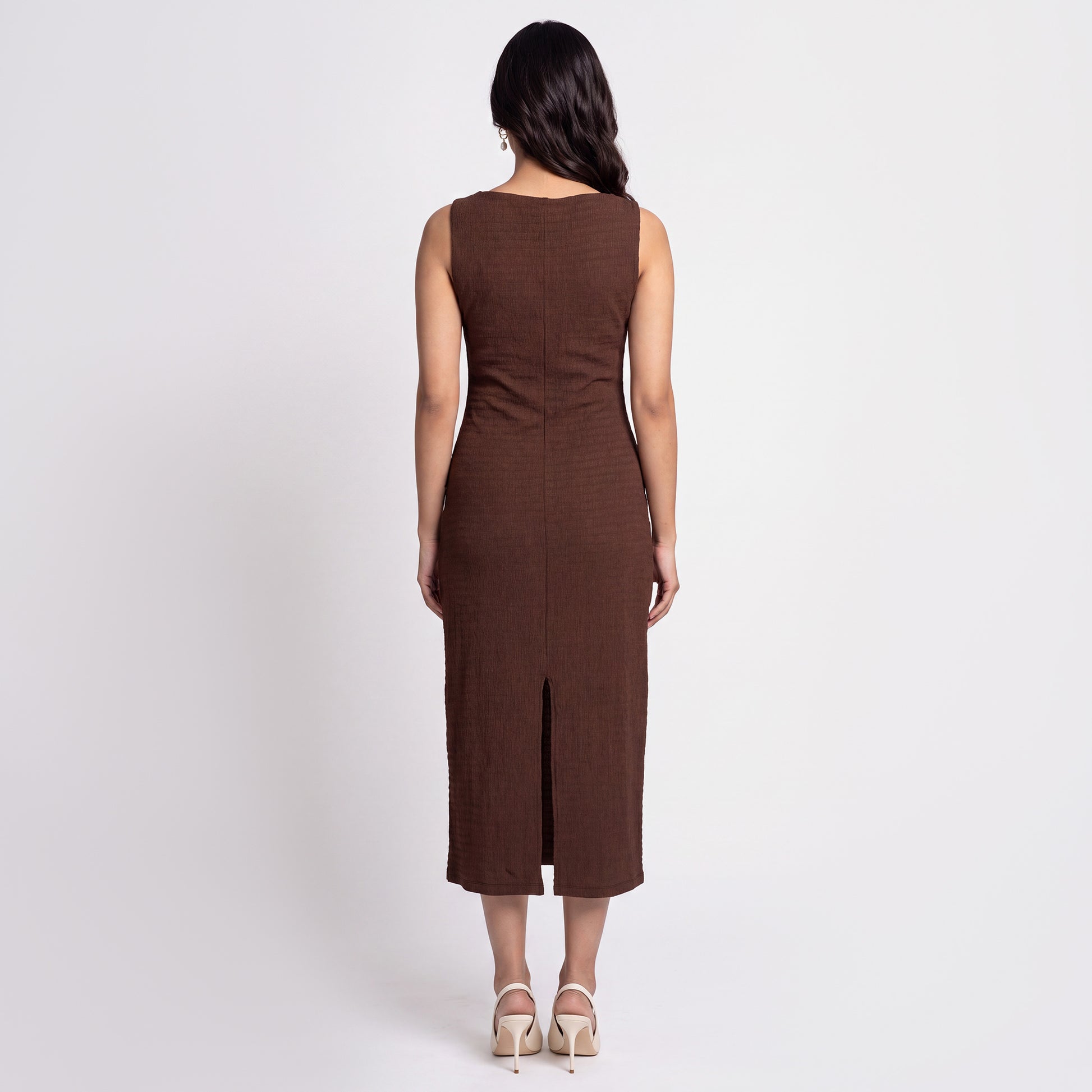 Boat Neck Slim Fit Dress