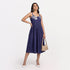 Cotton Solid Flared Dress
