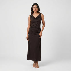 Solid Sleeveless Slim Fit Dress
