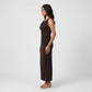 Solid Sleeveless Slim Fit Dress
