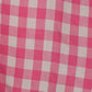 Checked Sweetheart Neck Flared Dress