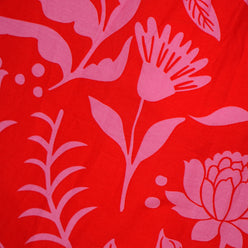 Cotton Printed Flared Dress