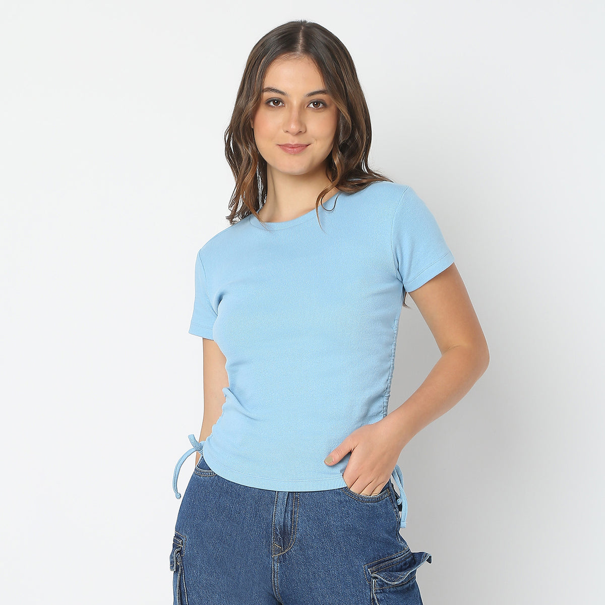 Regular Fit Solid T-Shirt