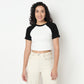 Buy Women Fitted Solid Short Sleeve T-Shirt  - Style Union