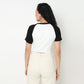 Buy Women Fitted Solid Short Sleeve T-Shirt  - Style Union