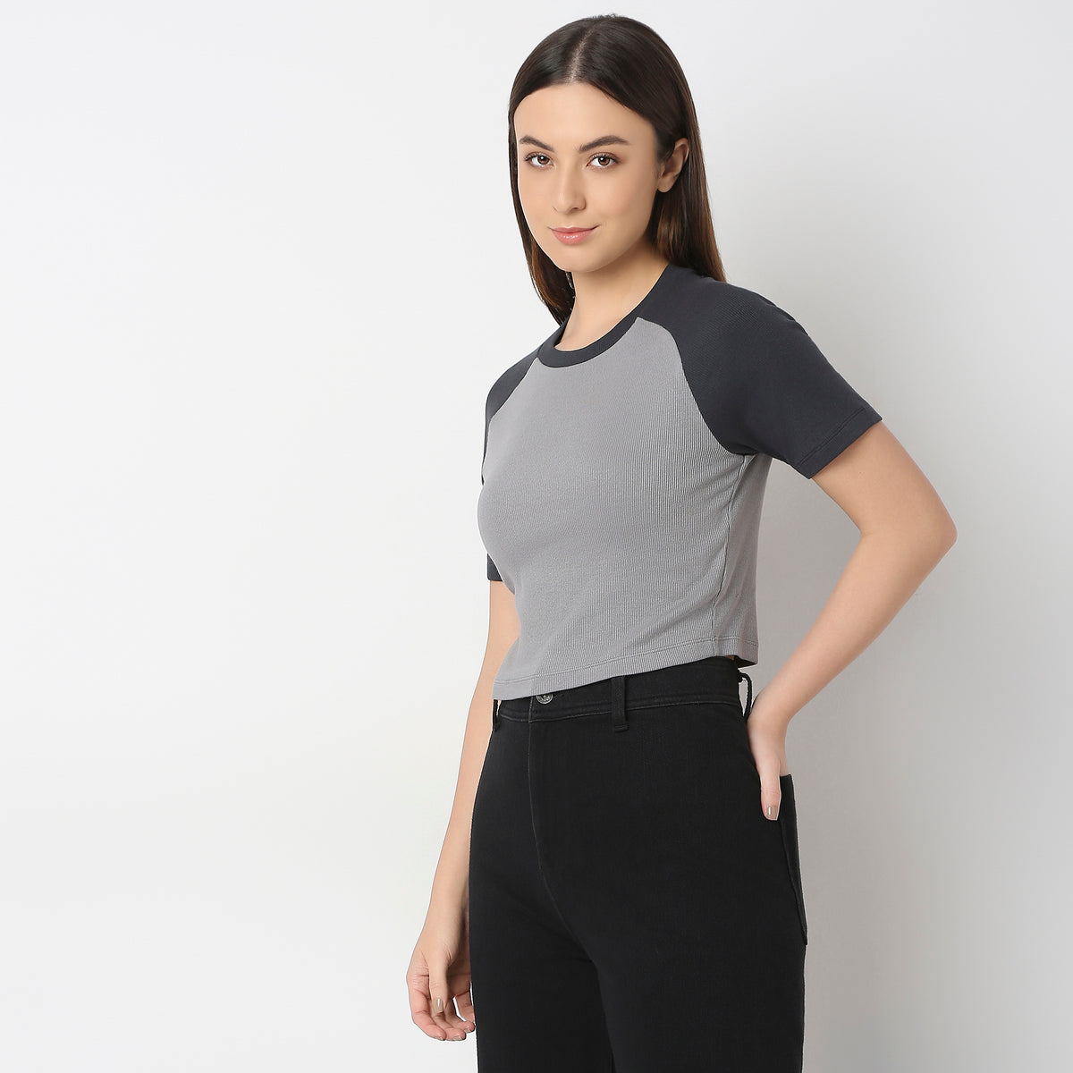 Regular Fit Solid T-Shirt