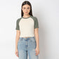 Buy Women Fitted Solid Short Sleeve T-Shirt  - Style Union