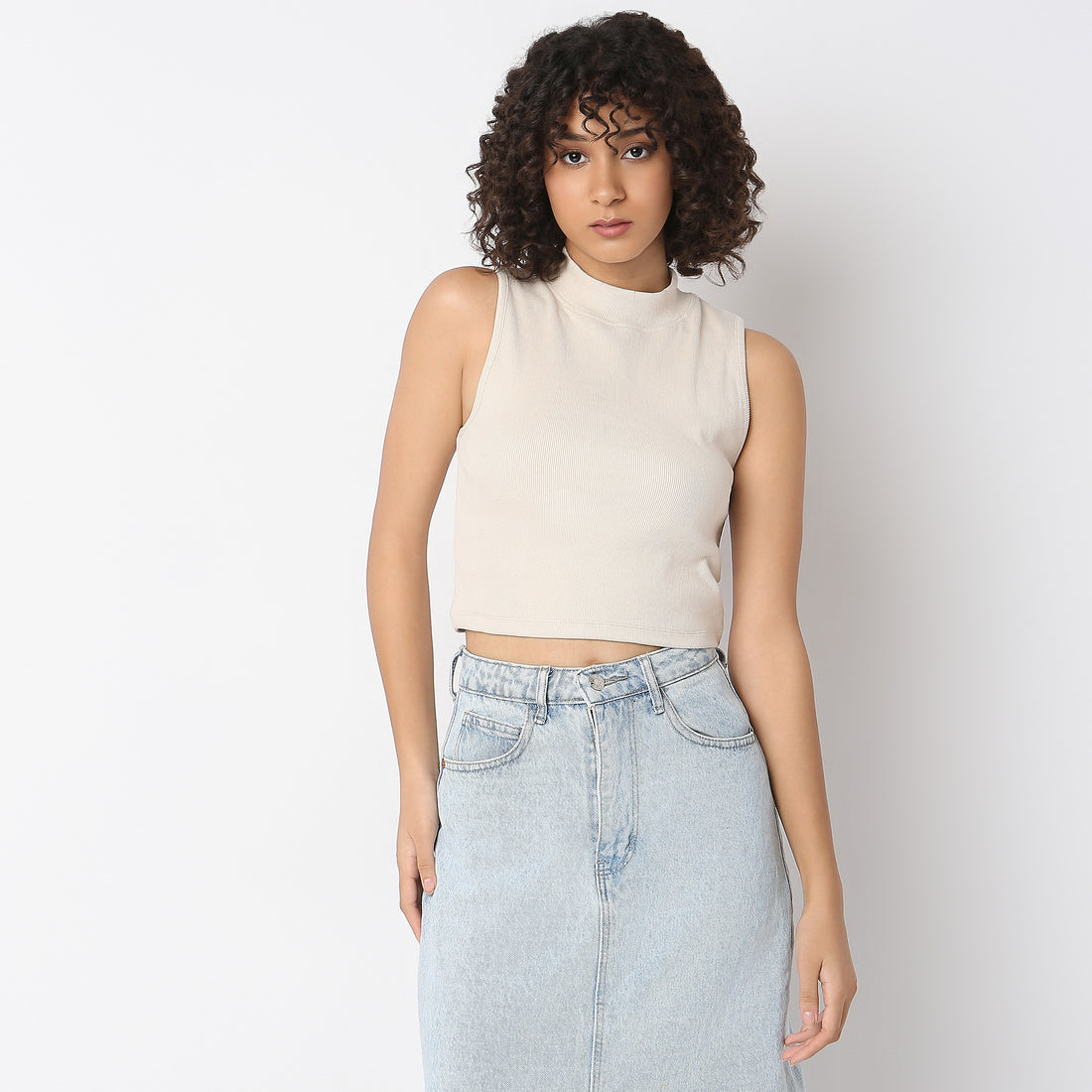 Betty Mock Neck Tank Top
