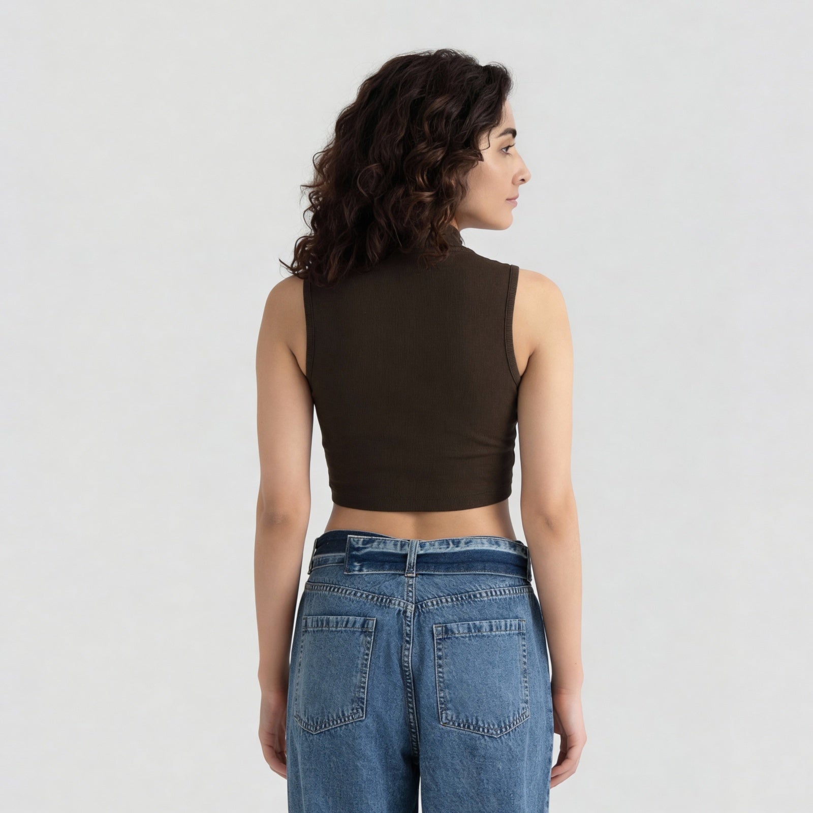 Betty Mock Neck Tank Top