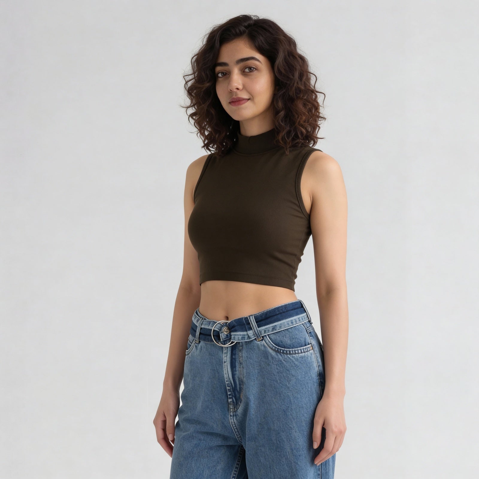 Betty Mock Neck Tank Top