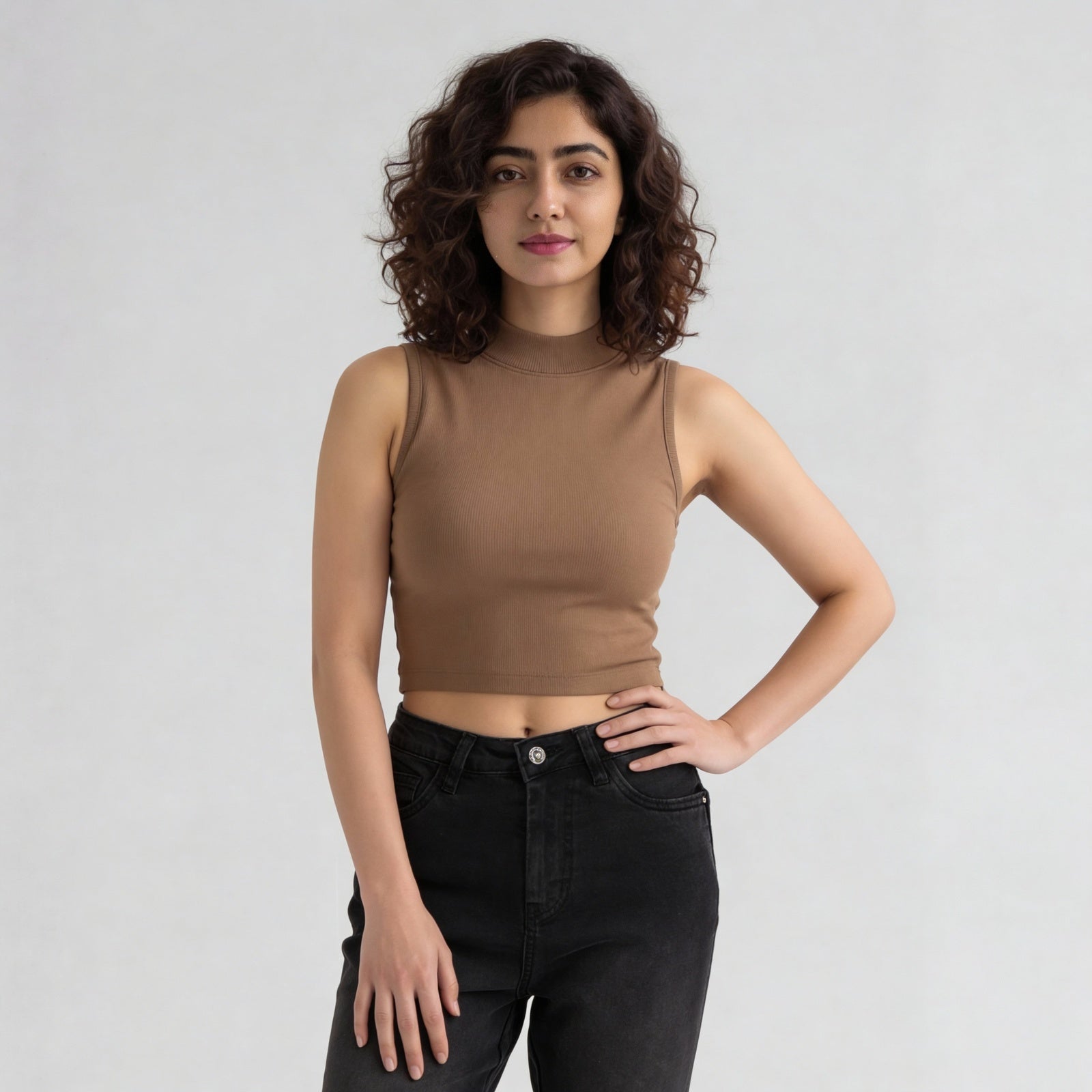 Betty Mock Neck Tank Top
