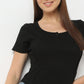 Slim Fit Short Sleeve Solid Betty Essential T-Shirt