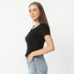 Slim Fit Short Sleeve Solid Betty Essential T-Shirt