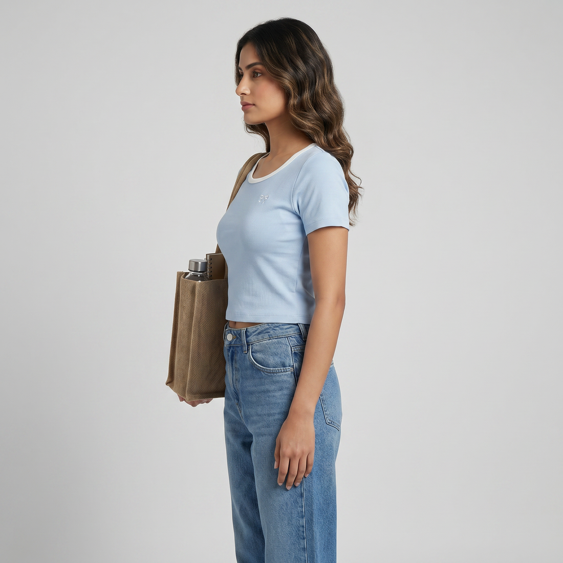 Slim Fit Cropped T-Shirt