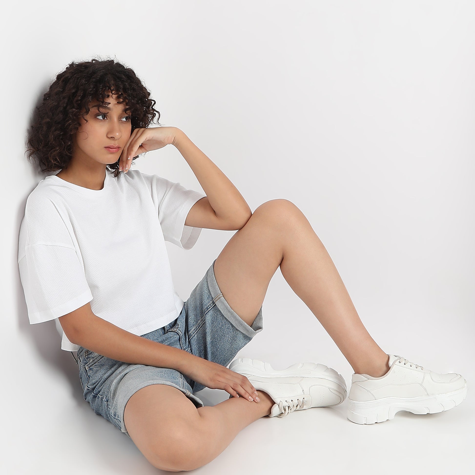 Boxy Fit Solid T-Shirt